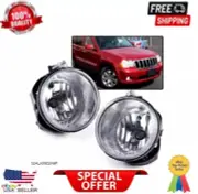 FIT FOR JEEP COMMANDER 06 07 08 09 10 BUMPER FOG LIGHTS CLEAR LENS REPLACEMENT