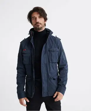 跩狗嚴選 正品 極度乾燥 Superdry Rookie 經典 M65 復古 軍裝夾克 外套 純棉 石油藍 深藍 6+1口袋