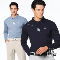 在飛比找Yahoo奇摩購物中心優惠-【Lynx Golf】男款吸排抗UV涼感抗菌網眼布材質極簡風