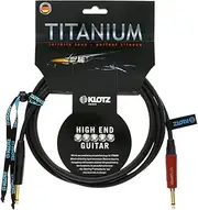 Klotz TI0300PSP 3m Titanium Supreme Guitar Cable with Neutrik Silent Plug Technology (TI-0300PSP)