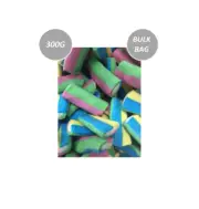 300G BULK BAG BLOWPIPE BITES SOUR MULTICOLOUR SUAGR COATED SOUR CANDY LOLLY