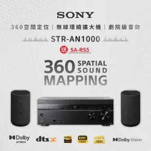 【SONY 索尼】8K 7.2聲道 環繞擴大機(STR-AN1000)