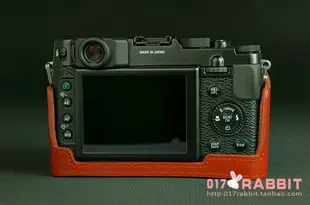 【最低價】【公司貨】【免運】真皮Fujifilm富士X20相機包半套X10牛皮套 手工牛皮 鏤空