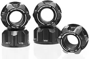 Autobahn88 Motorcycle Sprocket Nut Dress-up Kit, compatible with Triumph Street Cup 2017-2018 (Black) (Set of 6)