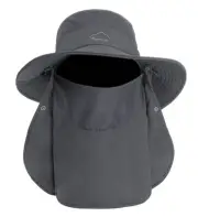 Mens Sun Hat with Neck Flap Quick Dry UV Protection Caps Wide Brim Fishing Ha...