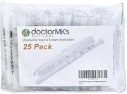 Disposable Vaginal Applicators (25-Pack), Fits Premarin Estrace Contraceptive Gels and Many Other Creams, Individually Wrapped Applicator with Dosage Markings, by Doctor MK's®