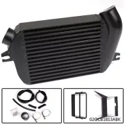 Top Mount Intercooler Upgrade Bolt On Black Fit For 2008-2014 Impreza WRX EJ25 (for: Subaru)