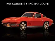 1966 Chevrolet Corvette Sting Ray Coupe NEW Metal Sign: 9x12" Free Shipping