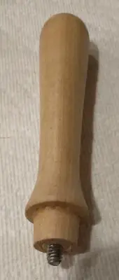 Finished Wood Handle With 1/4 X 20 Threaded Post. Could Have Many Uses