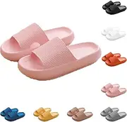 Jfxgjuv Little Foliage Slides for Women, Foggs Japan Slippers Cozi Slides Original Super Soft Home Slippers Non-Slip for Women Men (Pink,10.5-11 Women/9-10 Men)