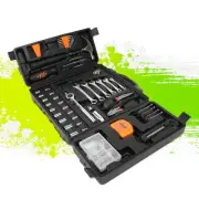160Pc Orange SAE Metric 3/8" Wrenches Pliers Ratchets Sockets Drivers Tool Kit