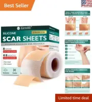 Medical-Grade Silicone Scar Sheets for Keloids and Surgical Scars - 1.6" x 120"