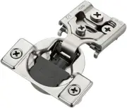 50-Pack Soft Close Cabinet Hinges - 1/2 Inch Overlay, Satin Nickel Finish