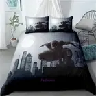 Linen Deadpool Moon Doona/Duvet/Quilt Cover Set Single/Double/Queen/King Bed