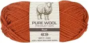 Yatsal Premium 3-Ply Pure Wool Yarn 50 g, Rust