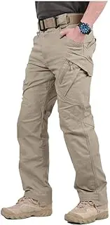 [NAVEKULL] Men's Military Cargo Tactical Pants Ripstop Lightweight Cotton Stretch Combat Outdoor Hiking Pants