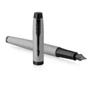 Parker IM Achromatic Fountain Pen Matte Grey & Black PVD Medium Nib
