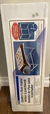 NIB Dritz Quilting Quilter's Floor Frame #3129 39"x28" 4 levels 4way TILT PVC