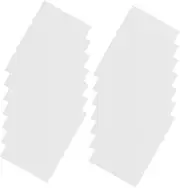 JEWEDECO 100pcs Clear Matte Plastic Notebook Covers Lightweight Flexible Binder Protector for Travel Journals Memo Pads and Organizers High Transparency Design for Artistic Display
