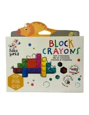 [Jenjo] Block Crayons Triceratops in Multi