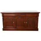 Solid Mahogany Wood 3 Doors Buffet Antique Victorian Style Reproduction Design
