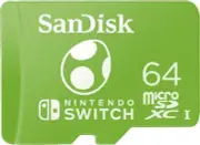 SanDisk 64GB microSDXC-Card Licensed for Nintendo-Switch Yoshi Edition 100MB/s