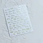 Nail Foils Vivid Persistent Decoration Stickers Sparkly Geometry Winter Decals
