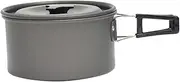 ibasenice 1 Set Outdoor Cooking Tool Non Stick Single Camping Pot Lightweight Foldable Design for Hiking Picnic Camping Activities Durable Safe Cookware for