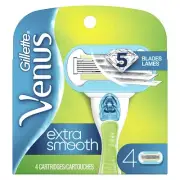 Gillette Venus Women's Razor Blades Refill Cartridges Embrace Smooth Green 4ct