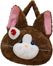 [ａ aternee] Plush Cartoon Cat Big Head Backpack for Themed Events Adorable Handheld Tote