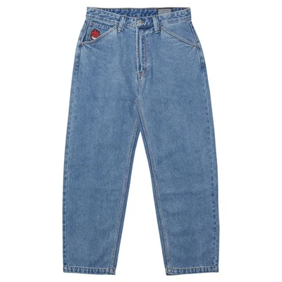 Spitfire Wheels Bighead Fill Medium Blue Stone Wash Denim Pant Jeans
