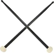 UPKOCH 1 Pair Double End Percussion Drumsticks for Drummers Felt Drum Sticks for Snare Jazz Drums Durable Comfortable Design for Weight Training and Performance