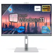 Computer All IN One 24 " Core I7 RAM 16gb SSD 2tb FHD Touch PC Windows 11 Pro _