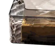 US (Medium)Tissue Storage Box Beautiful Easy To Access Grey Plastic Tissue Box