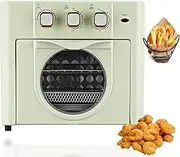 Air Fryer, Household Electric Oven, 18L Large-Capacity Capacity with Pull-Down Anti-scalding Handle, Equiping Visible Window, Intensive Ventilation Windows for Home and Party(Green)
