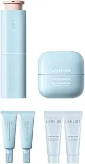 Water Bank Blue Hyaluronic Set of Serum 50ml & Moisture Cream 50ml with Travel size Serum 25ml x 2ea & Moisture Cream 25ml x 2ea. Korean Promotion Set for Laneige.