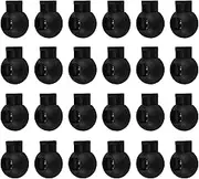 Zerodeko 60 Pack Round Elastic Band Stopper Drawstring Clip for Backpacks Zipper Pull Cord Locks Ends Large Spring Toggles for Drawstrings Colorful Cord Locks for Bags
