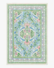 200' x 290' | Machine Washable Runner Rug | Kid & Pet Friendly | Indoor Rug | Mrs. Alice Skye Blue Multicolour Rug | Ruggable