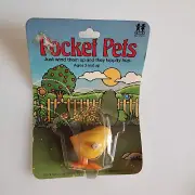 1976 TOMY Pocket Pets Chick Vintage Wind Up Toy