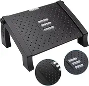 Paifeancodill Adjustable Under Desk Foot Rest, Foot Rest for Under Desk at Work, Ergonomic Foot Rest with 6 Height Position, Massage Surface Improve Posture, Foot Stool with Firm Non-Slip Legs (Style1)