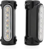 Motorcycle Indicators Turning For H&arley For Victory Road King For Street Glide Softail Motorcycle Highway Switchback Turn Signal Light LED Running Light(Black)
