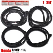Set Door Rubber Seal Weatherstrip For Honda Brio 5Dr Hatchback 2011 - 2018