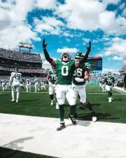 Braelon Allen Touchdown Celebration New York Jets 8x10 NFL Football Photo