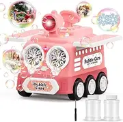 Bombble BM803 Automatic Bubble Machine, Bubble Machine Children 10,000 Bubbles per Minute with 400 ml Tank (536-Pink)