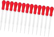 OSOLADY 13pcs Glass Pipette Dropper Eye Dropper for Experiments Lightweight Portable for Liquid Measurement and Transfer