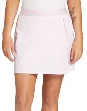 NWT Lady Hagen 16" Inseam Golf Skort Side Pleat Pink Seashells Size S