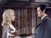 French actors Catherine Deneuve and Alain Delon in Un Flic 1970s Old Photo