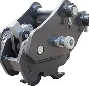 Mechanical Quick Coupler for Mini Excavators, Fit for Most Heavy Equipment Not Exceeding 3 Tons, Quick Change Hitch Attachment, Black