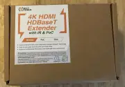 ALVT Power 4K HDBaseT Extender With IR & PoC New