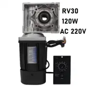 RV30 Worm Gear Reducer Gearbox 120W AC 220V Electric Gear Motor With Controller